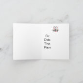 ベビーシャワー 招待状 (内部)