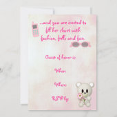 ベビーシャワー 招待状 (裏面)