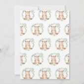 ベビーシャワー 招待状 (裏面)