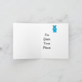 ベビーシャワー 招待状 (内部)