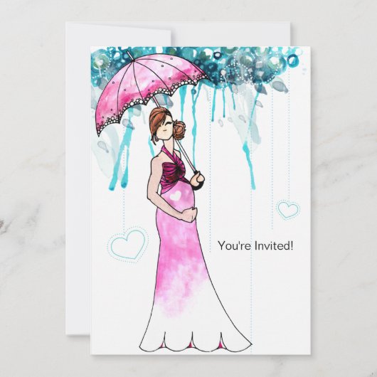 ベビーシャワー 招待状 (正面)