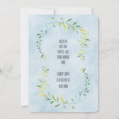 ベビーシャワー 招待状 (裏面)