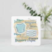 ベビーシャワー 招待状 (スタンド正面)