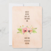 ベビーシャワー 招待状 (裏面)