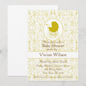 ベビーシャワー 招待状 (正面/裏面)