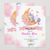 ベビーシャワー 招待状 (正面/裏面)