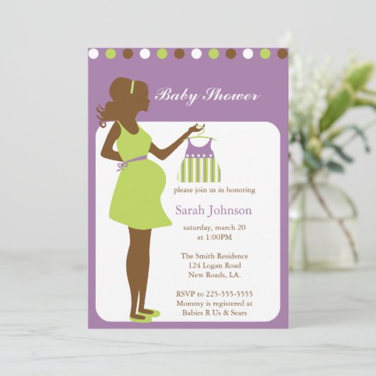 ベビーシャワー 招待状 (スタンド正面)