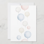 ベビーシャワー 招待状 (裏面)