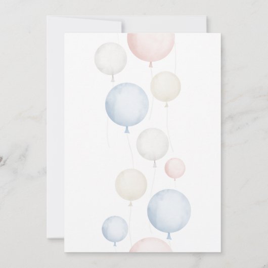 ベビーシャワー 招待状 (裏面)