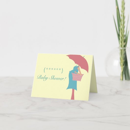 ベビーシャワー！ 招待状 (正面)