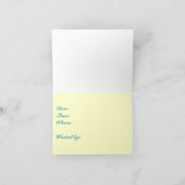 ベビーシャワー！ 招待状 (内部)