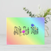 ベビーシャワー-日付を救って下さい-招待状 セーブザデート (スタンド正面)