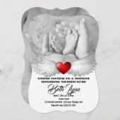 ベビーシャワー 期待のパーティー デスティニーのデスティニー 招待状 (正面/裏面)