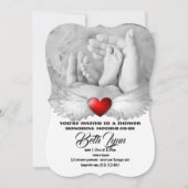 ベビーシャワー 期待のパーティー デスティニーのデスティニー 招待状 (正面)