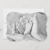 ベビーシャワー 期待のパーティー デスティニーのデスティニー 招待状 (裏面)