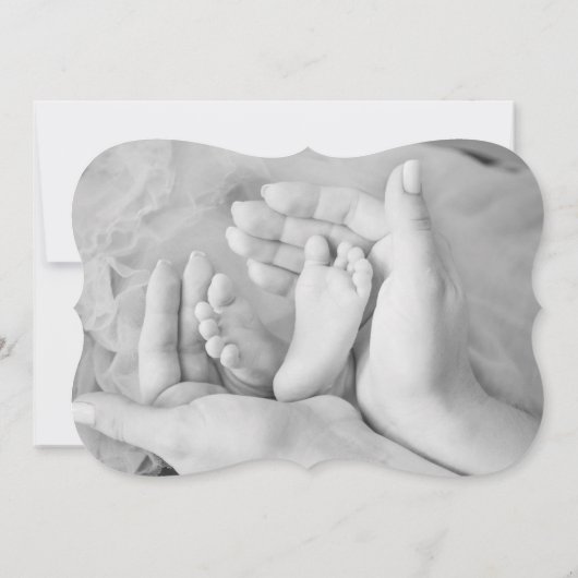 ベビーシャワー 期待のパーティー デスティニーのデスティニー 招待状 (裏面)