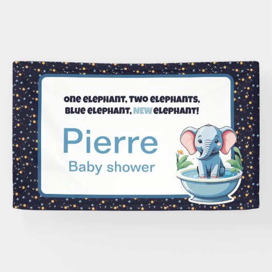 ベビーシャワー 横断幕 (横)