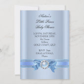 ベビーシャワー 男の子 ブルー リトルプリンス クラウン 新品 招待状 (裏面)