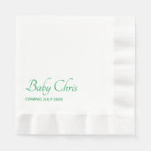 ベビーシャワー 縁ありランチョンナプキン (正面)