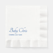 ベビーシャワー 縁ありランチョンナプキン (正面)