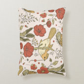 ベビーシャワー | 蝴蝶と花の詩的な花柄 アクセントクッション (正面(垂直))