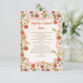 ベビーシャワー | 蝴蝶と花の詩的な花 エンクロージャーカード (スタンド正面)