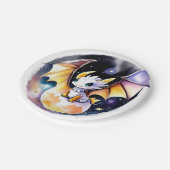 ベビーシャワー：轟音ドラゴンテーマ ペーパープレート (アングル)
