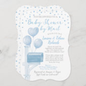 ベビーシャワー（郵送） 招待状 (正面/裏面)