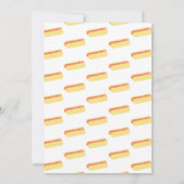 ベビーシャワー BBQ ベビーQ バックヤード グリル ホットドッグ 招待状 (裏面)