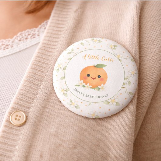 ベビーシャワー Little Cutie 缶バッジ