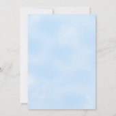 ベビーシャワー twin boys テディベア 招待状 (裏面)