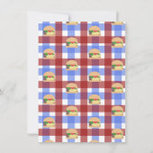 ベビーシャワーBBQバックヤードハンバーガープレイド 招待状 (裏面)