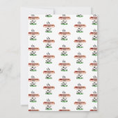 ベビーシャワーBBQベビーQグリリングホットドッグ招待状 招待状 (裏面)