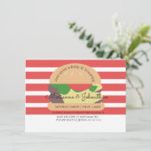 ベビーシャワーBBQベビーQバックヤードハンバーガー 招待状 (スタンド正面)