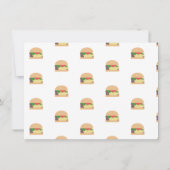 ベビーシャワーBBQベビーQバックヤードハンバーガー 招待状 (裏面)