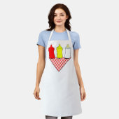 ベビーシャワーBBQ エプロン (着用した状態)