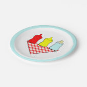 ベビーシャワーBBQ ペーパープレート (アングル)