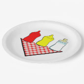 ベビーシャワーBBQ ペーパープレート (アングル)