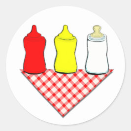 ベビーシャワーBBQ ラウンドシール