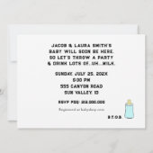 ベビーシャワーBBQ 招待状 (裏面)