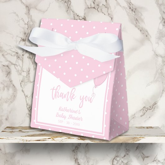 ベビーシャワーBOHOベビーガールパステルピンク フェイバーボックス