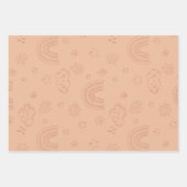 ベビーシャワーBoho天気 ラッピングペーパーシート (正面)