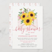 ベビーシャワーbyメールひまわりフローラ封筒 招待状 (正面/裏面)