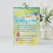 ベビーシャワーbyメールデイジーバルーン招待状 招待状 (スタンド正面)