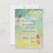 ベビーシャワーbyメールデイジーバルーン招待状 招待状 (裏面)