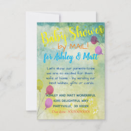 ベビーシャワーbyメールデイジーバルーン招待状 招待状