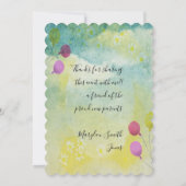 ベビーシャワーbyメールデイジーバルーン招待状 招待状 (裏面)