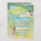 ベビーシャワーbyメールデイジーバルーン招待状 招待状 (正面/裏面)