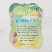 ベビーシャワーbyメールデイジーバルーン招待状 招待状 (正面/裏面)