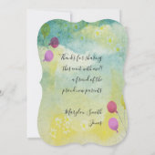 ベビーシャワーbyメールデイジーバルーン招待状 招待状 (裏面)